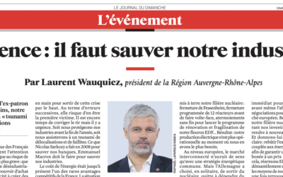 «Urgence : il faut sauver notre industrie ! » La tribune de Laurent Wauquiez