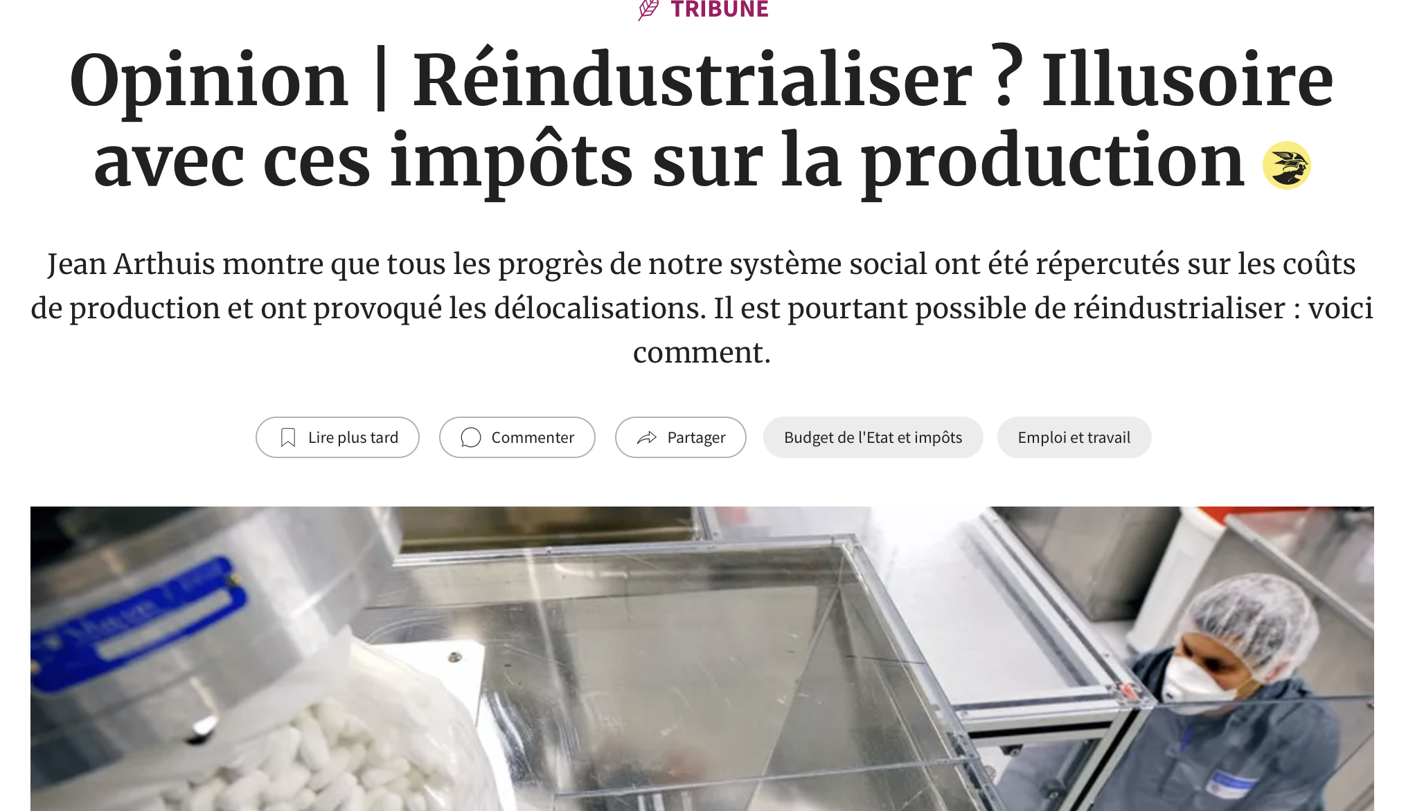 Jean Arthuis tribune