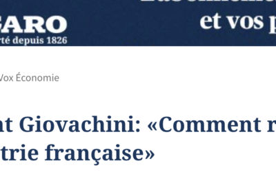 Laurent Giovachini : une tribune remarquée pour l’industrie