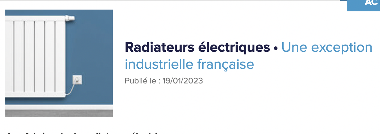 Radiateurs électriques