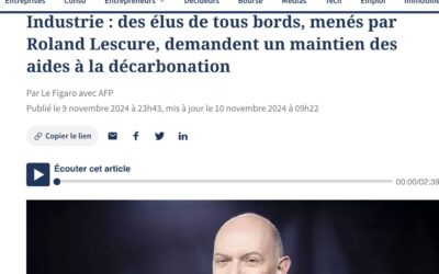 Roland Lescure et des élus de tous bords demandent le maintien des aides à la décarbonation de l’industrie.